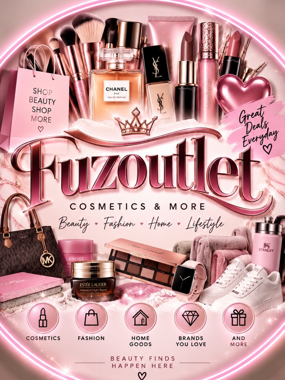Cosmetics & More - Pink Beauty Collection